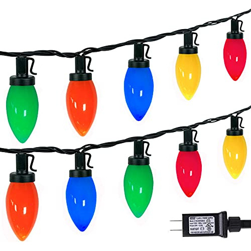 Bombillas C9 Luces De Navidad 33 Pies 50 Led Luces De C...