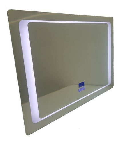 Espejo Baño Luz Led Bluetooth Antiempañante Hora 100 X 70 