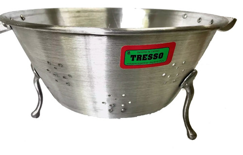 Colador De Aluminio Con Asas N°36 Tresso.