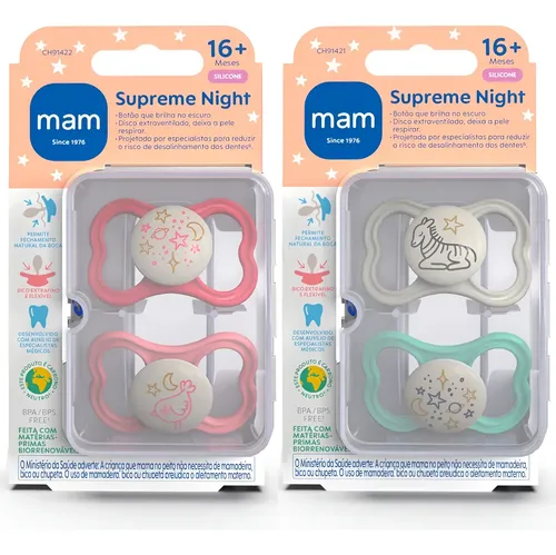 Chupeta Supreme Night Brilha Escuro