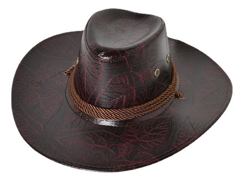 Sombrero Gorro De Vaquero Occidental Unisex Cuero De Pu