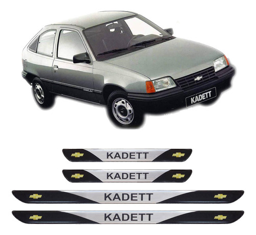 Soleira Porta Gm Kadett 1998 1997 1996 1995 4 Peças Resinado