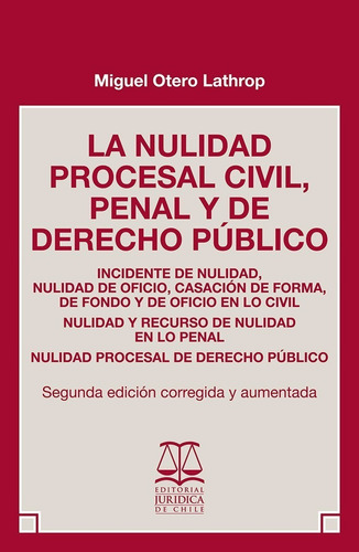 La Nulidad Procesal Civil, Penal Y De Derecho Público 