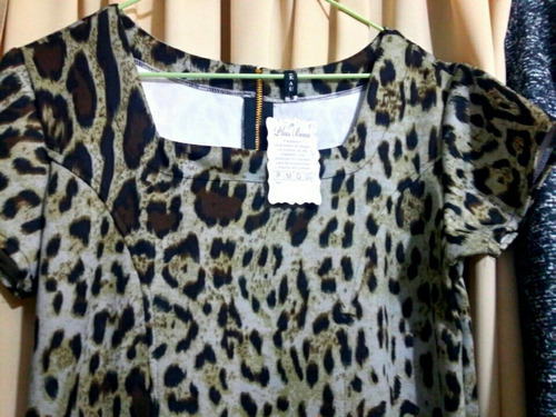 Vestido Dama,gran Calidad. Animal Print.tl.nuevo.moda Actual