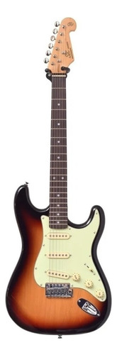 Guitarra Eléctrica Sx Sst62+/3ts Strato Sunburst Con Funda