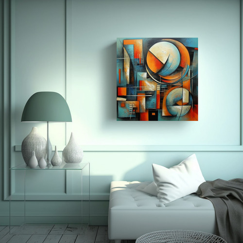 70x70cm Cuadro Abstracto Fácil De Pintar En Lienzo Flores