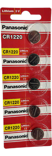 Bateria Cr1220 Panasonic - Lithium 3v Cartela 5 Unidades