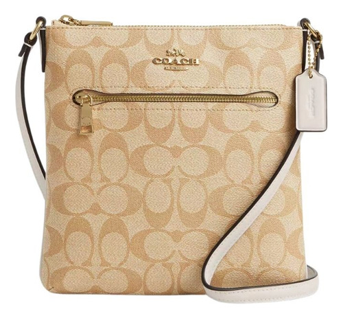 Cartera Crossbody Coach Mini Rowan - Khaki