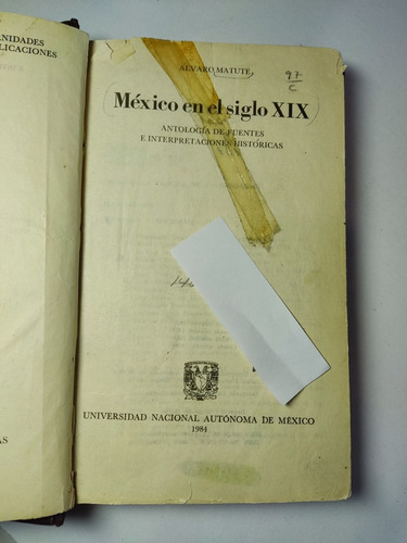 Libro México En El Siglo Xix Matute, Álvaro 179n6 (Usado)