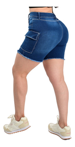 Short De Mezclilla De Dama Corte Colombiano Itzi Jean's E142