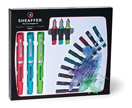 Sheaffer Caligrafía Maxi Kit Con 3 Estilográficas De Viewpoi