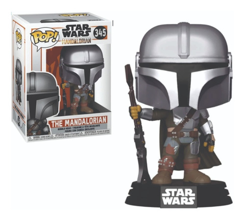 The Mandalorian Casco Cromado # 345  Funko -star Wars  