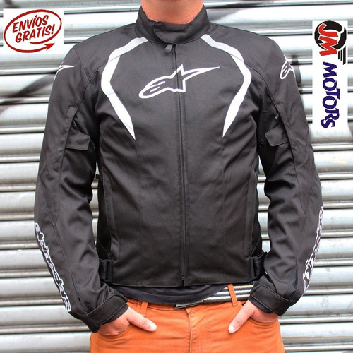 Todopoderoso basura Reino Jm Campera Moto Cordura Alpinestars Alux Negra Impermeable | Envío gratis