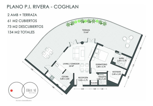 Imagen 2 de 30 de Departamento 2 Ambientes Con Super Terraza Y Vistas Cochera. Coghlan - Belgrano.