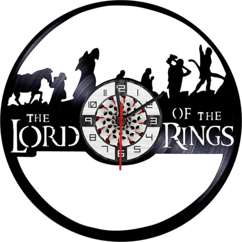 Reloj En Vinilo Lp / Vinyl Clock Lord Of The Rings