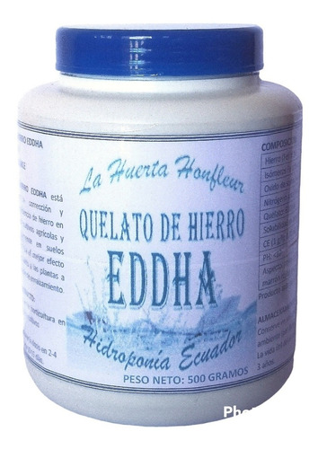 Quelato De Hierro Eddha 100% Soluble