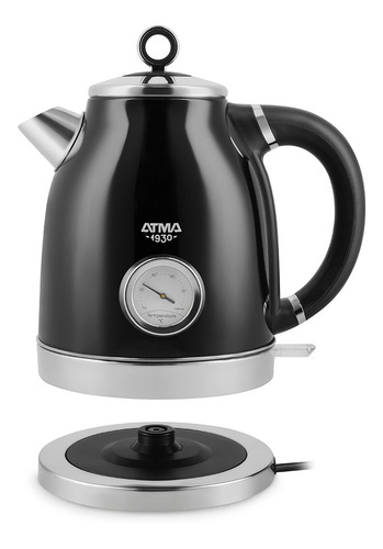 Imagen 4 de 4 de Pava Eléctrica Atma Vintage Negra 1.7l Peat21vbp