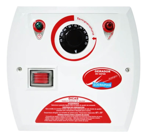 Sauna Vapor 15kw 380v + Kit Instalação Analógico - Sodramar
