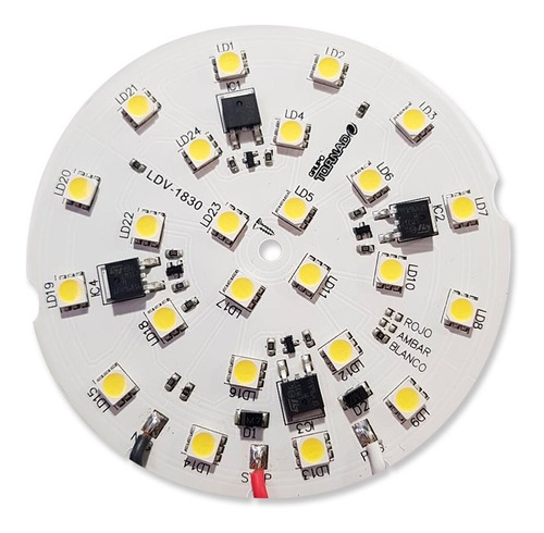 Caja 10u- Placa Led Faro 1830 - Bi-voltaje- 12/24v - Bipolar