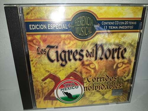 Los Tigres Del Norte - 20 Corridos Inolvidables - Cd Cat Mus