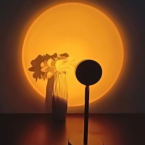 Luminária Por Do Sol / Luz Noturna Led Sunset - 4 Cores Em 1