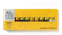 Comprar Juego De Tubos Acrílicos Galería 10 Piezas, 60 Ml