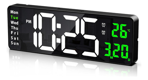 Reloj De Pared Digital Grande Oria, Reloj De Pared Digital G