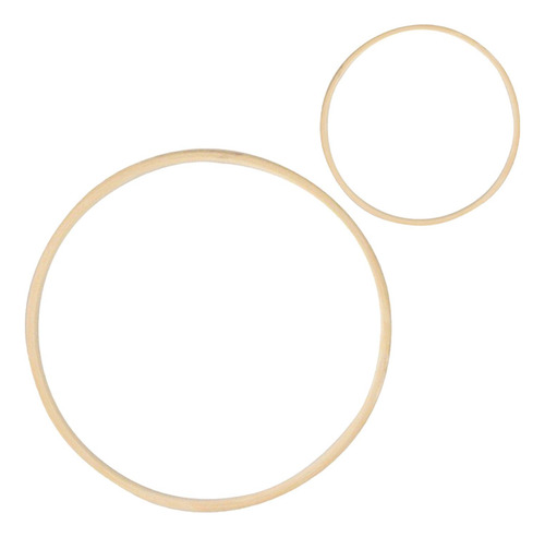 2 Uds Aros De Bordado Redondo Anillo De Macramé Artesanía