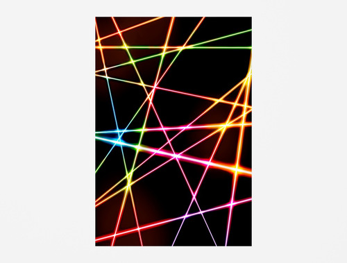 Painel De Festa 3d Vertical - Efeito Neon - 1,50 X 2,20