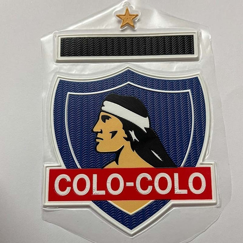 Insignia / Escudo Colo Colo Termo Adhesiva Premium