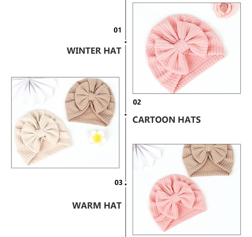 Gorro De Invierno Para Niños, Cálido, Tejido Con Lazo Elásti