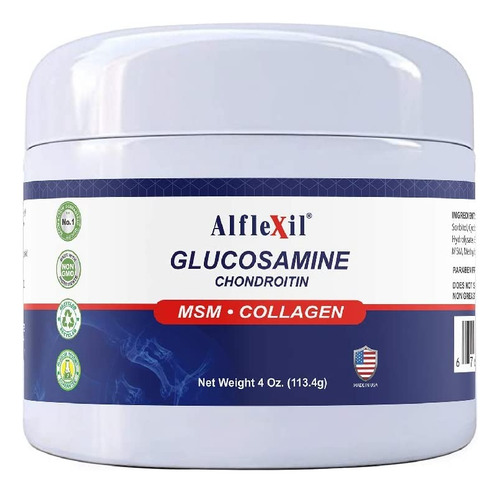 Alflexil Glucosamina Condroitina Msm Colágeno Crema E E U U