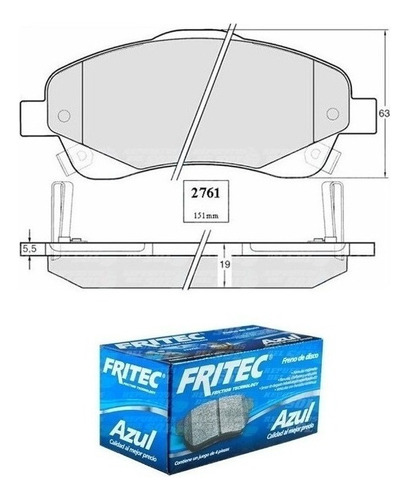 Pastillas Freno Delanteras Toyota Avensis 2004 2009