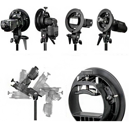 Suporte Flash Bowens S-type Softbox Beauty Dish Snoot Tripé