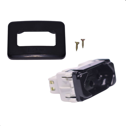 Tomada P/ Moveis Embutir Led Line 2p T Preta 10a 250v