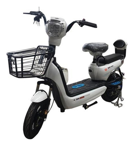 Imagen 7 de 10 de Moto Eléctrica Scooter 350w 48v 12ah Negra