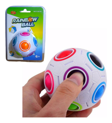 Cubo Magico Yj Bola Arcoiris Puzzle Juego De Ingenio