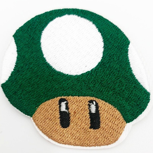 Parche Para Ropa - Honguito Verde - Mario Bros - Nintendo 