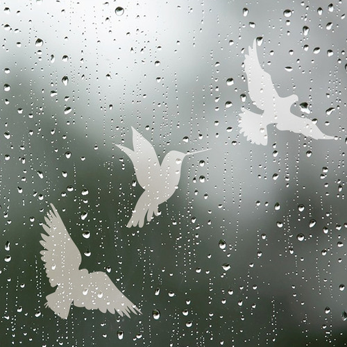 Adhesivos Anticolisión For Ventanas Con Diseño De Pájaros,