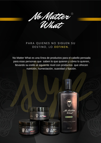 Pomada No Matter What Woman 120 Gr. /4oz Fijación Intermedia
