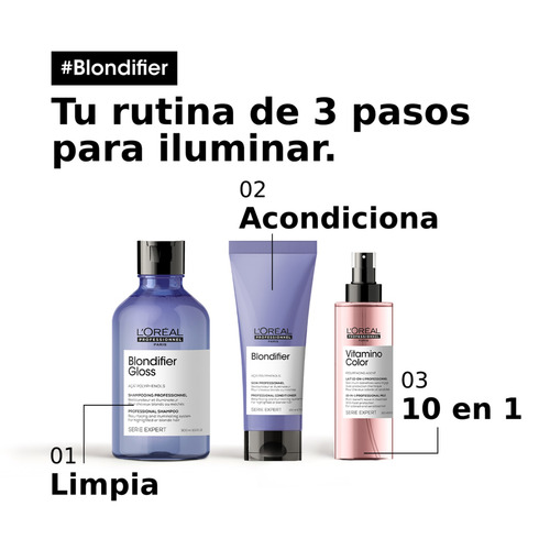 Imagen 5 de 5 de Acondicionador Cabello Rubio 500ml L'oréal Professionnel