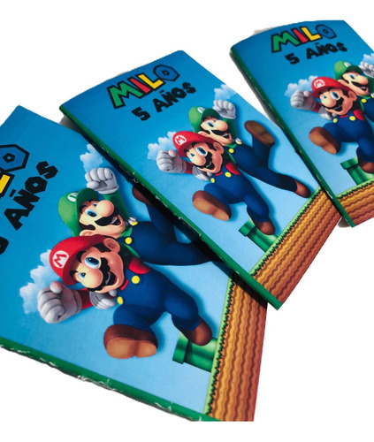 Libritos Para Colorear Personalizados X 10 Mario