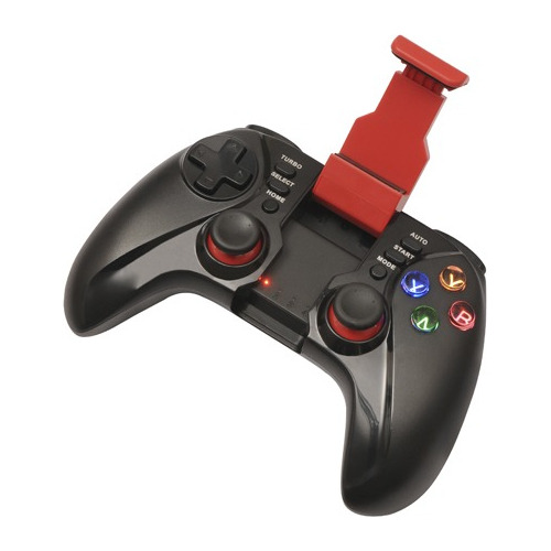 Gamepad Para Smartphone Bluetooh Iluminado, Rojo