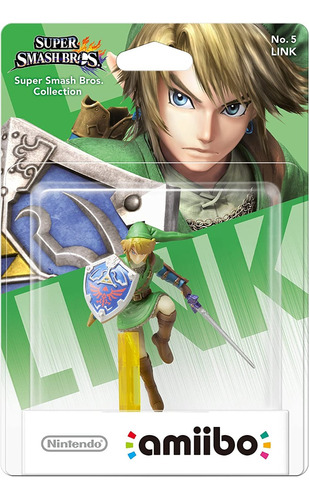Amiibo Zelda Link No. 5 Super Smash Bros Original Y Nuevo