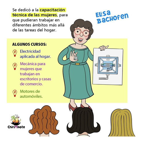 Imagen 3 de 5 de Elisa Bachofen. La Primera Ingeniera