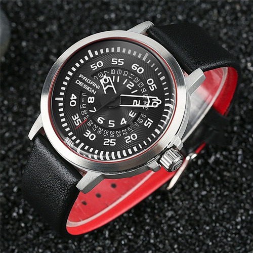 Relógio Pulseira De Couro Pagani Design Pd- 2766 Mov. Japão