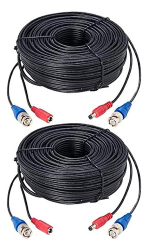 Lorex 2 Pack 100 Ul / Cmrated 4k Rg59 / Cable Accesorio De A