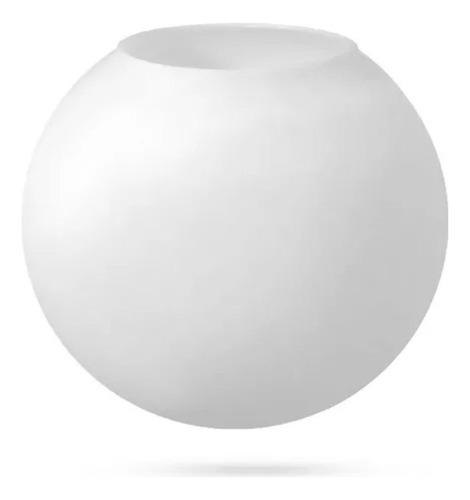 Globo De Vidro Leitoso 15cm Boca 6,8cm Nordecor Cor Da Cúpula Branco Leitoso Cor Da Estrutura Branco Leitoso