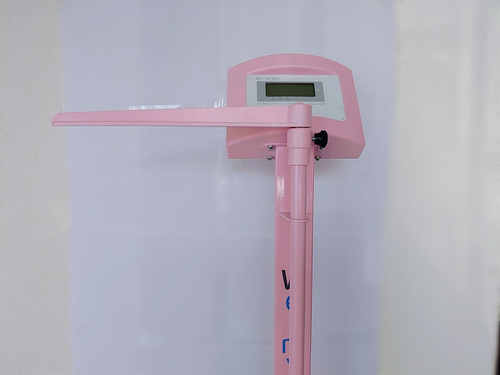 Imagem 3 de 9 de Balança Médica Eletrônica Antropômetro W200a 100g Rosa Welmy