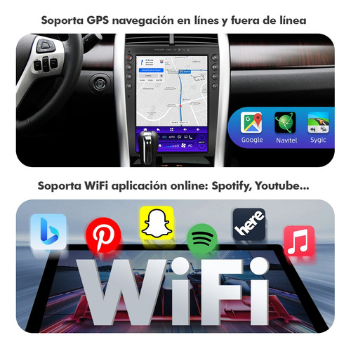 Estéreo Para Ford Edge 2011-2014 Android 13 Auto Carplay Gps